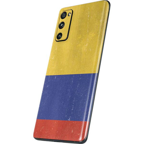 Colombia Flag Distressed Galaxy S20 Fan Edition Skin